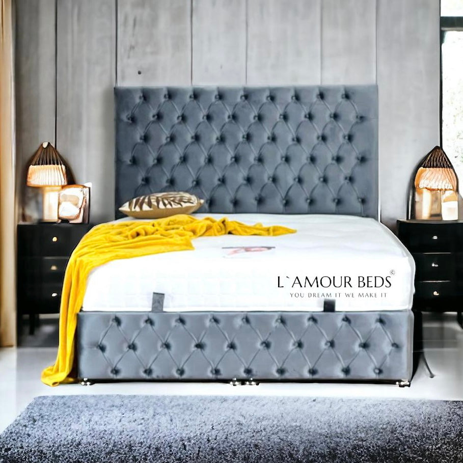 Winchester Panel Ottoman Gas Lift Bed L'amour Beds