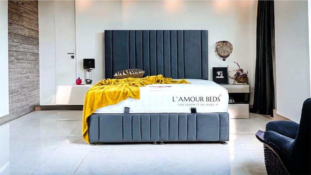 Vix multi Panel Ottoman Gas Lift Bed - L'amour Beds