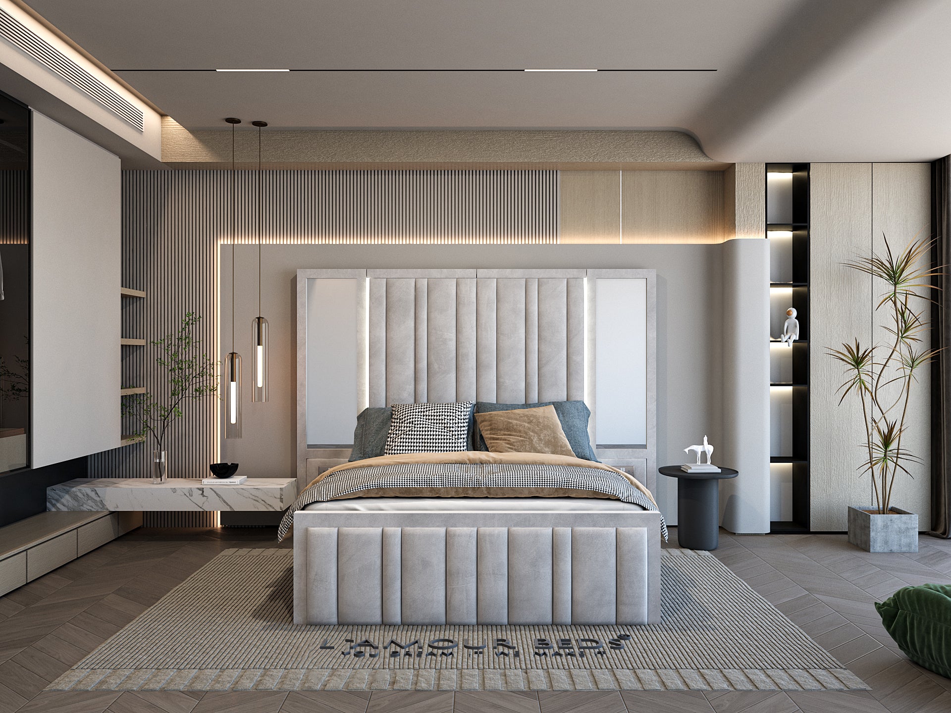 Celine Luxury Oversized Bed Frame