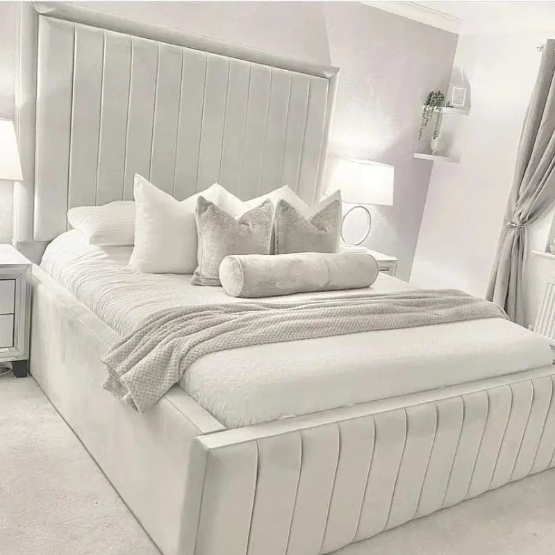 Kiara Small Double Storage Bed frame 18" side rails - L`AMOUR Beds - L'amour Beds