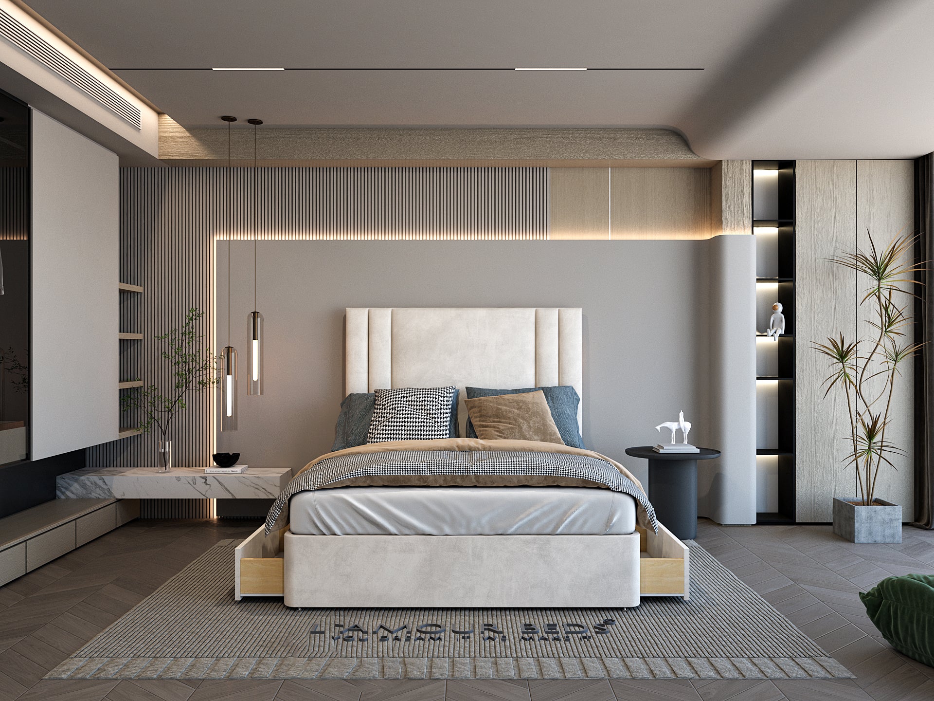 Lashawnda Divan Panel Bed Frame