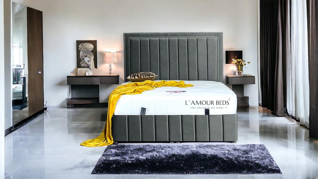 Comfortable Hilton Panel Ottoman Luxury Beds - L`AMOUR Beds - L'amour Beds
