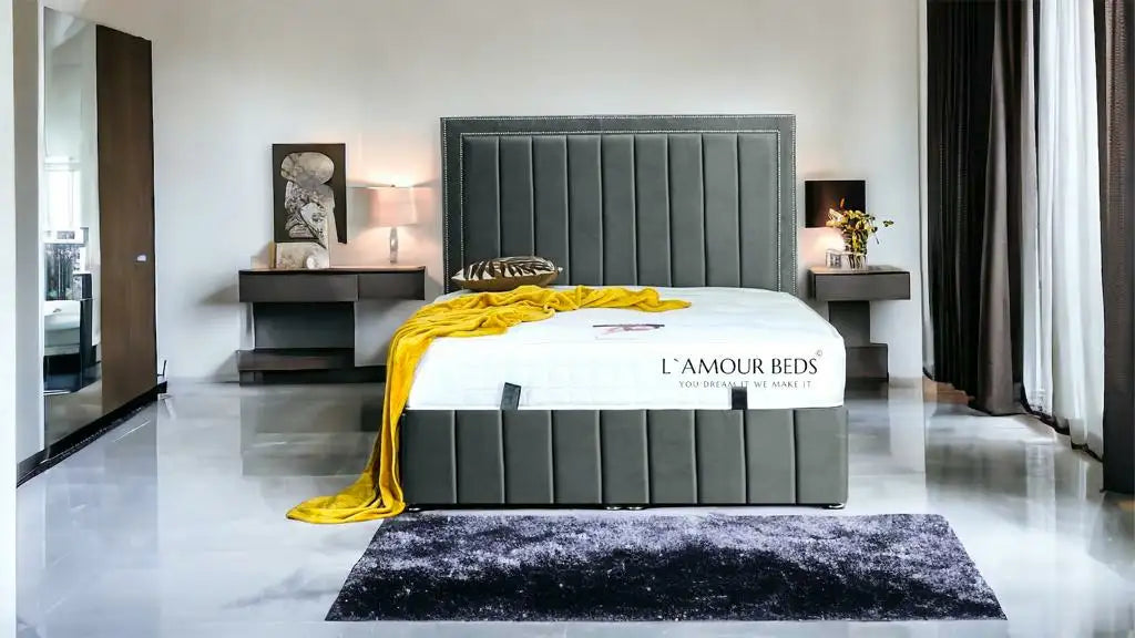 Comfortable Hilton Panel Ottoman Luxury Beds - L`AMOUR Beds - L'amour Beds