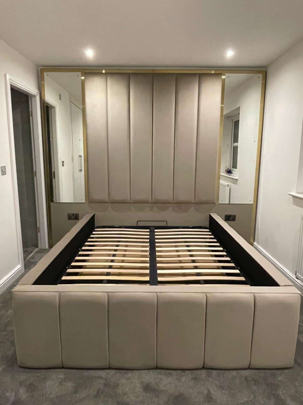 Olivia Wall Panels Bed - Choose Your Options Fully Customisable - L'amour Beds