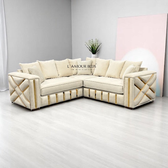 Matrix Sofas L share corner 5 seater - L'amour Beds
