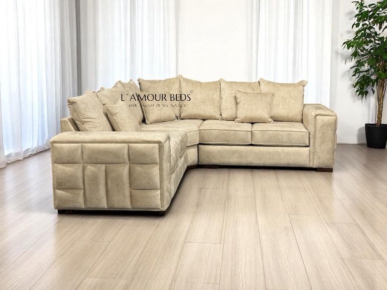 Rowen Sofa L shape corner 5 seater - L'amour Beds