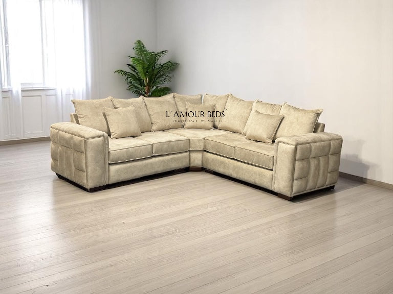 Rowen Sofa L shape corner 5 seater - L'amour Beds