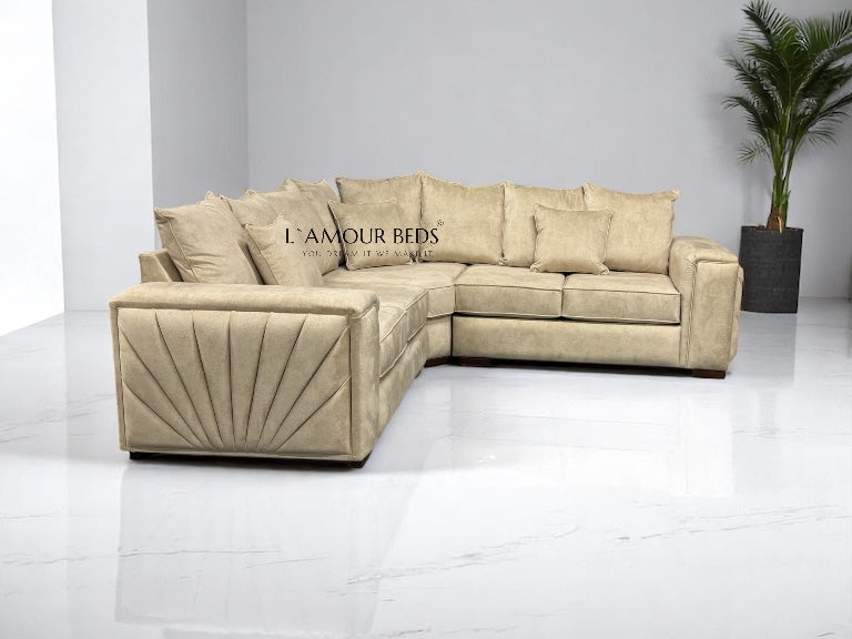 Sunrise Sofa L shape corner 5 seater - L'amour Beds