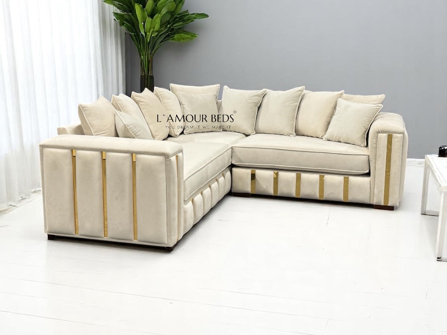 Liana Sofa L shape Corner 5 Seater - L'amour Beds