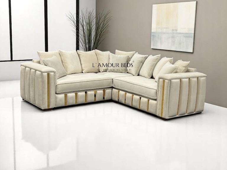 Liana Sofa L shape Corner 5 Seater - L'amour Beds
