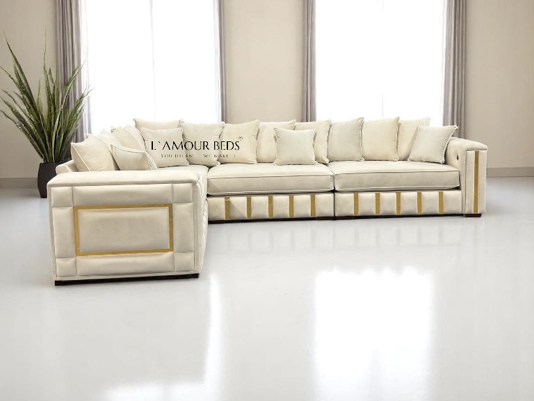 Rebecca Sofa L Shape 7 Seater - L'amour Beds