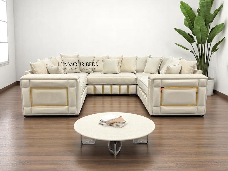 Rebecca Sofa U Shape 8 seater - L'amour Beds