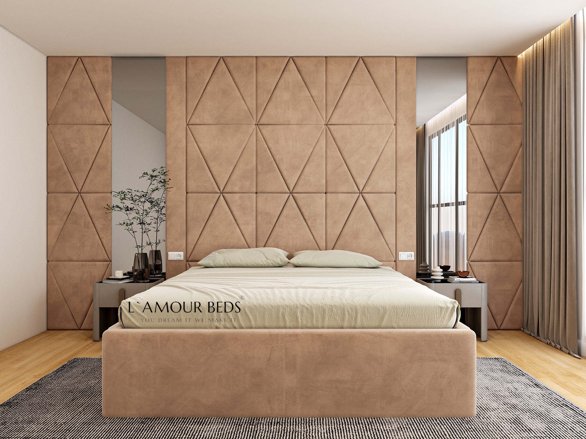 Mozaik Wall Panel Bed Frame