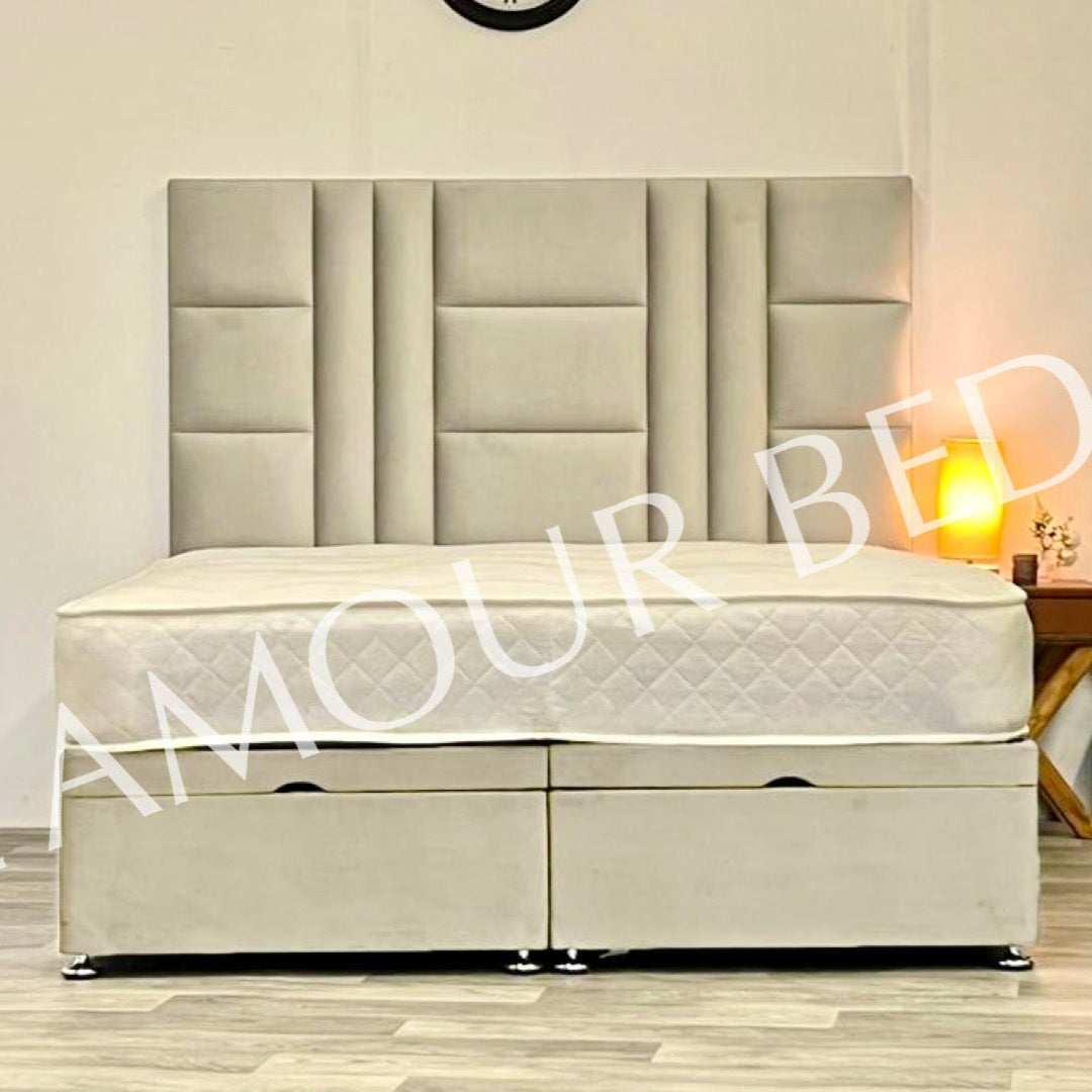 Matrix Dusk Ottoman Bed Gas Lift Storage Base L