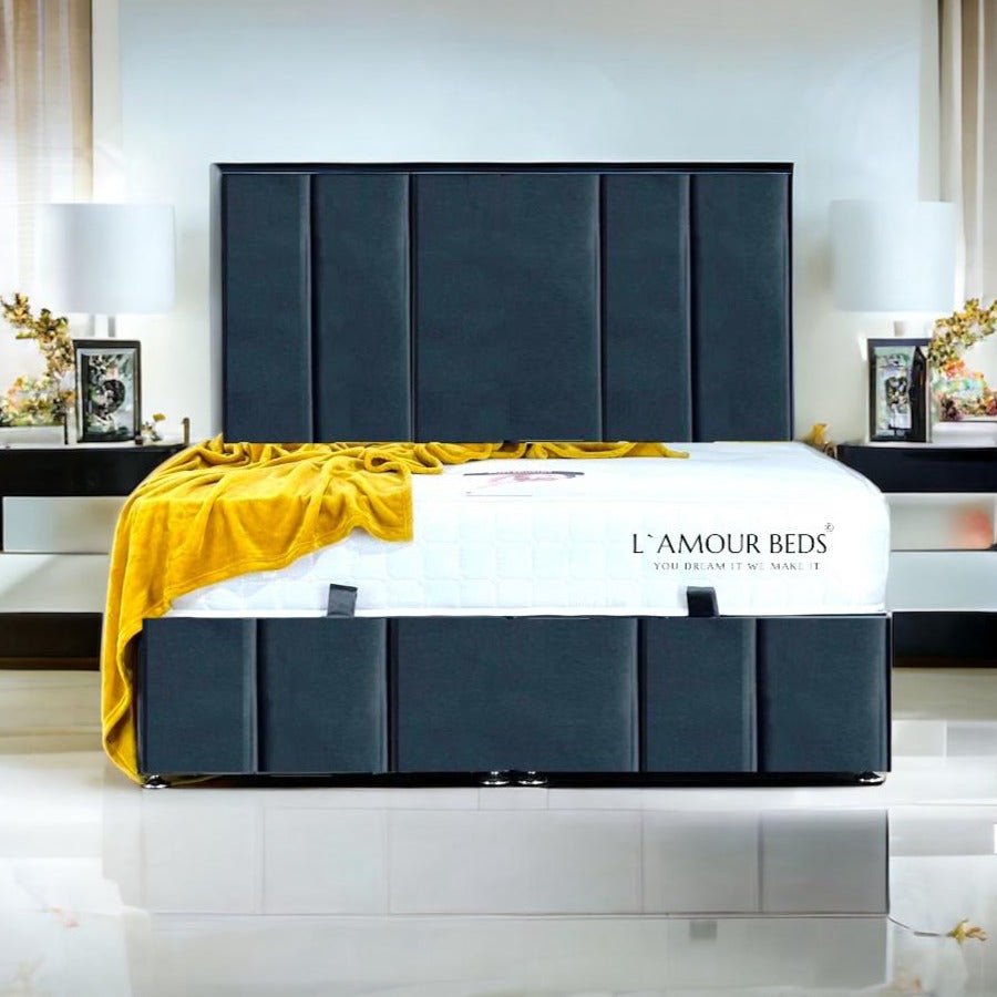 Daisy panel ottoman storage bed - L'amour Beds