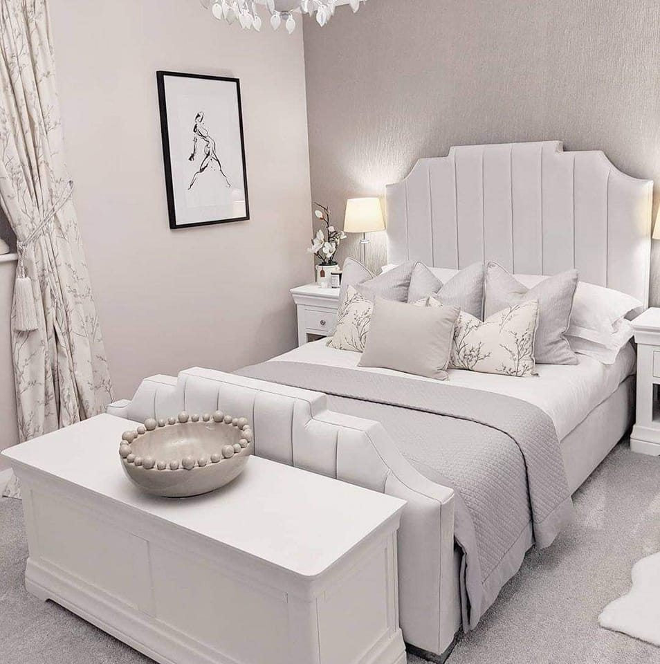 Art Deco Vina Panel Designed Bed Frame -L'amour Beds - L'amour Beds