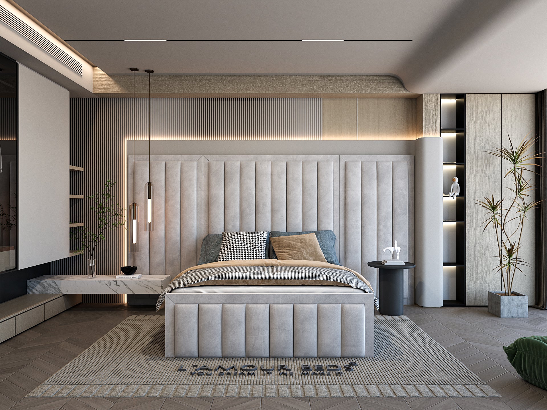 Almanzo Luxury Oversized Bed Frame