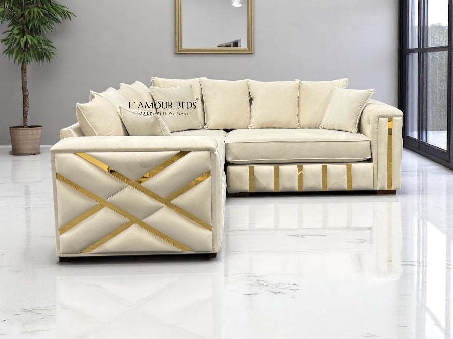 Matrix Sofas L share corner 5 seater - L'amour Beds