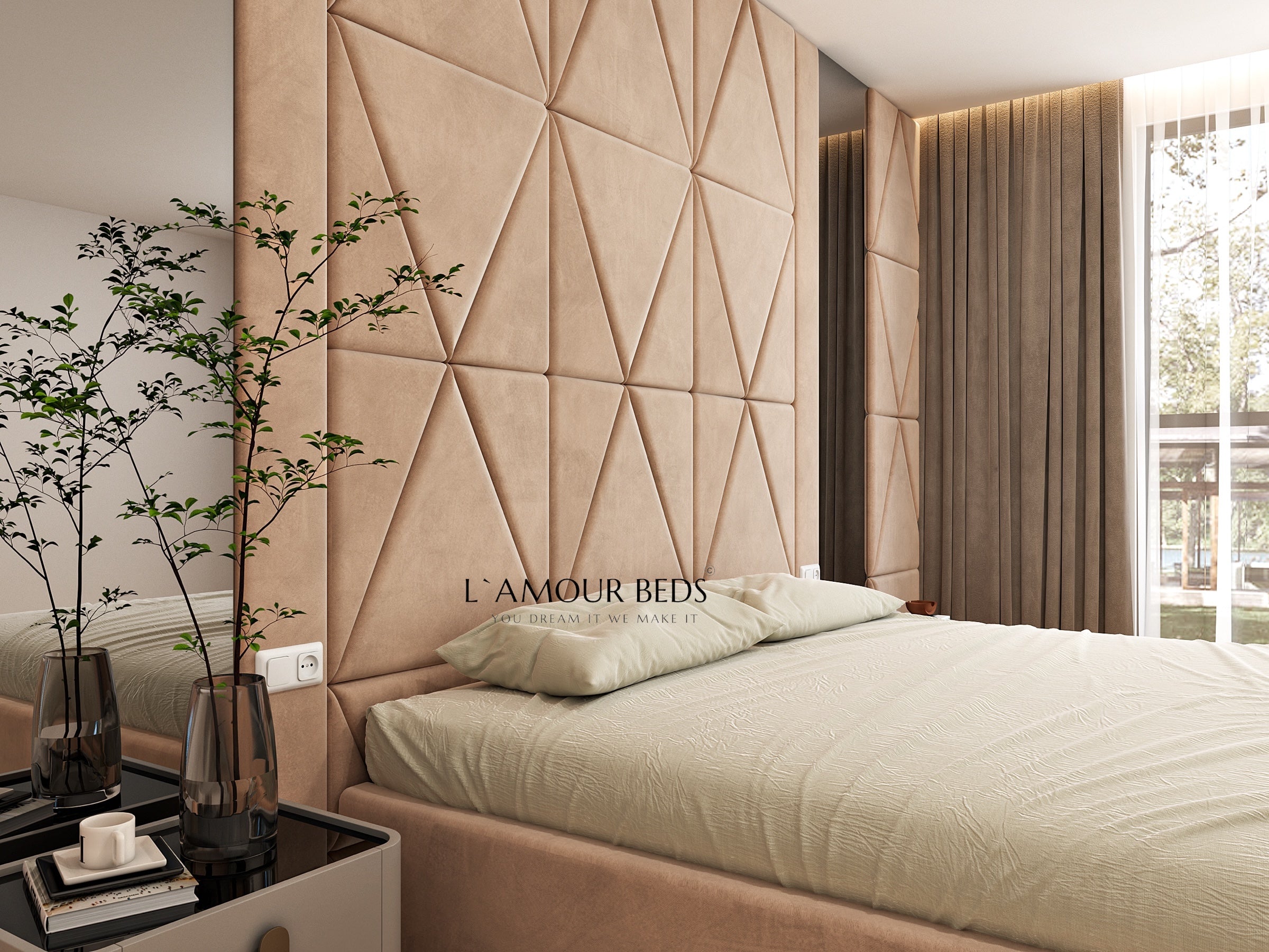 Mozaik Wall Panel Bed Frame