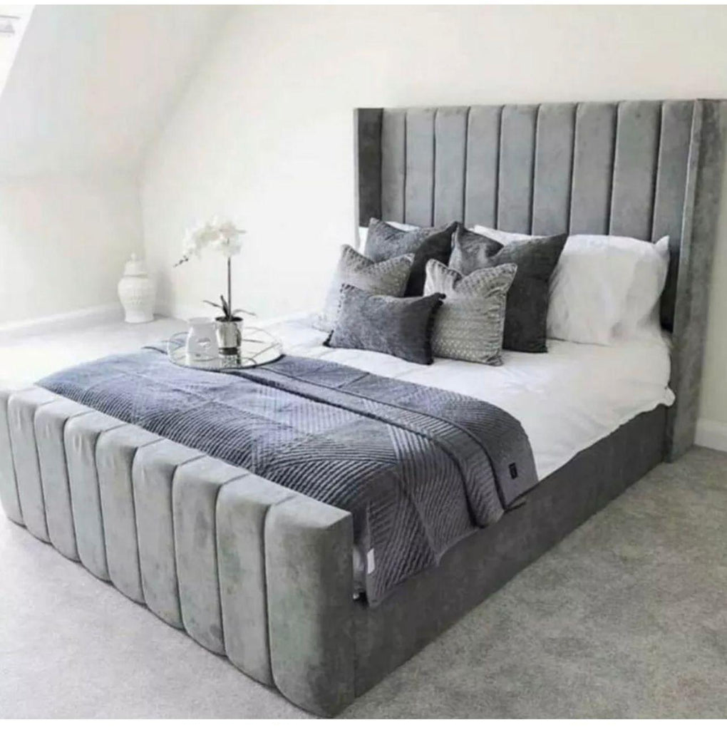 Wingback Bed Frame King 