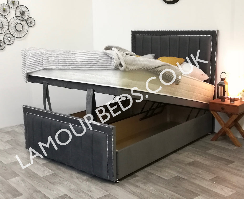 Small Double Bed With Storage  